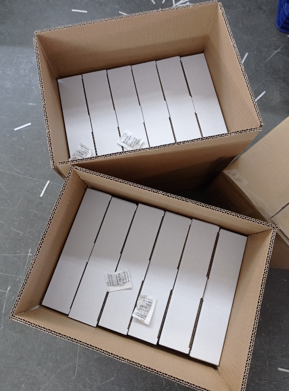 Put desiccant inside the shipping carton